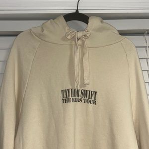 New Taylor Swift The Eras Tour Beige Hoodie- Large
